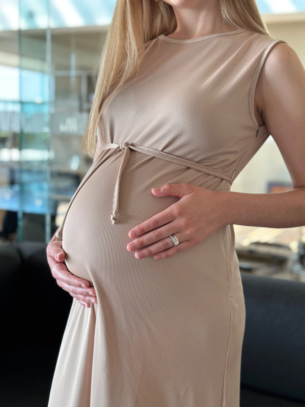 Vestido de maternidad y lactancia •Trigo•