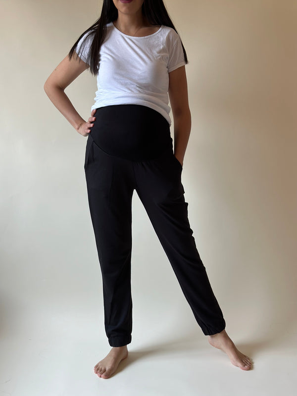 New Joggers de maternidad •Negro•
