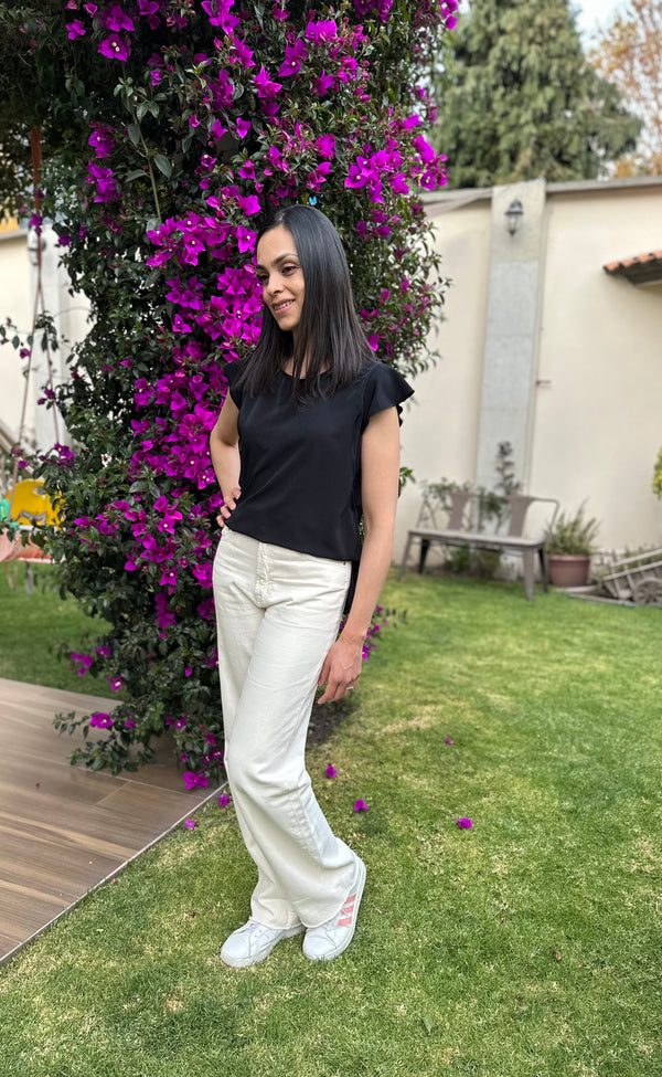 Blusa de lactancia •Negra•