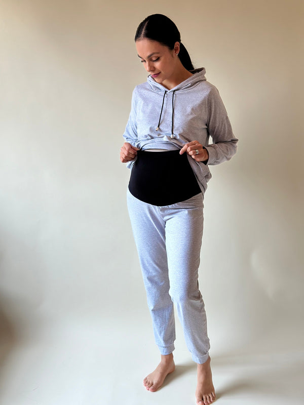Pants de embarazo y lactancia •Gris Jaspe•