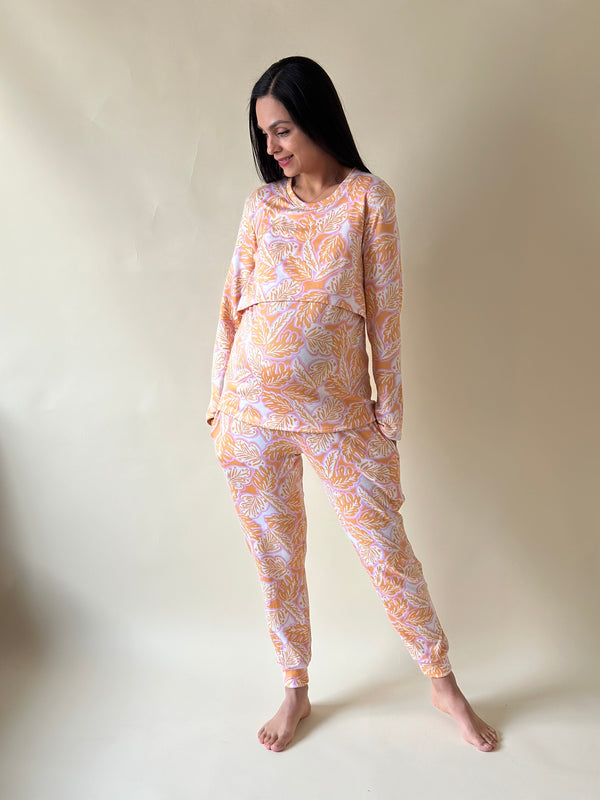Pijama de maternidad y lactancia  •Brisa • SUPER SOFT