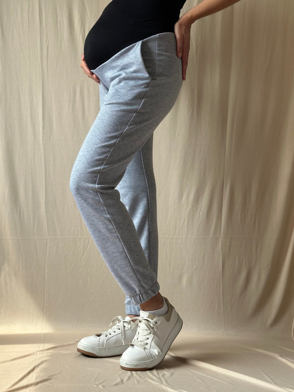 New Joggers de maternidad •Gris jaspe•
