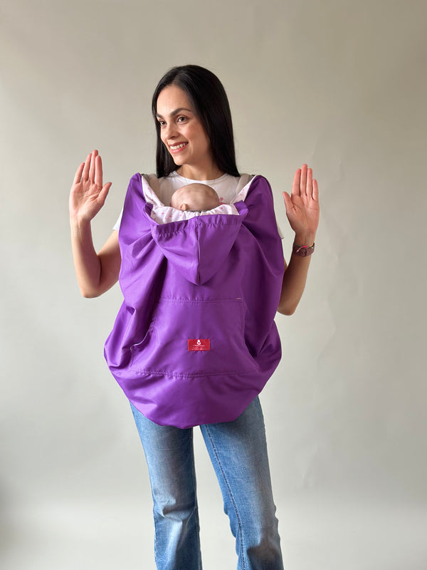 Cobija REPELENTE AL AGUA manos libres •TULIPÁN VIOLETA •