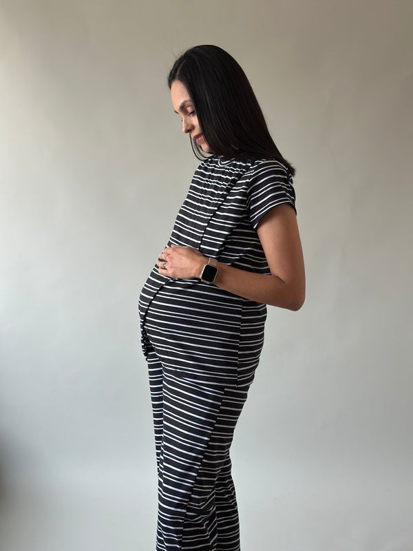 Set de embarazo y lactancia Lucía  •Negro•