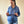 Sudadera de maternidad y lactancia LIGERA •Azul demin•