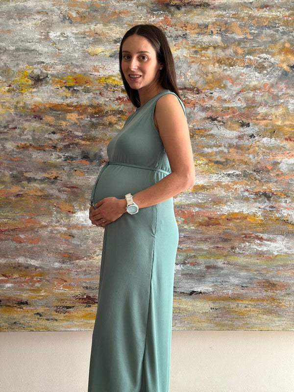 Vestido de maternidad y lactancia •Olivo•