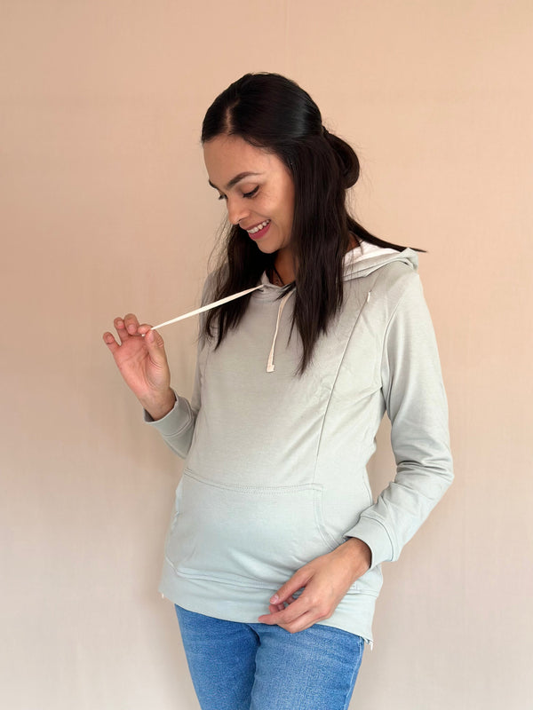 Sudadera de embarazo y lactancia •Menta•