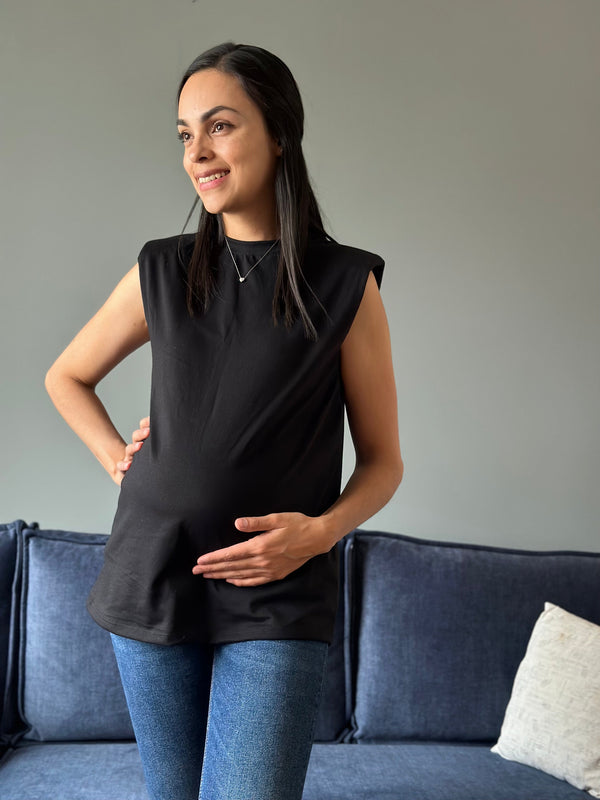 Blusa de embarazo •All black•