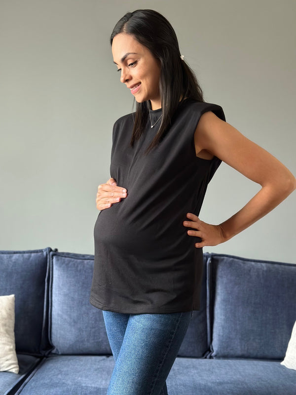 Blusa de embarazo •All black•