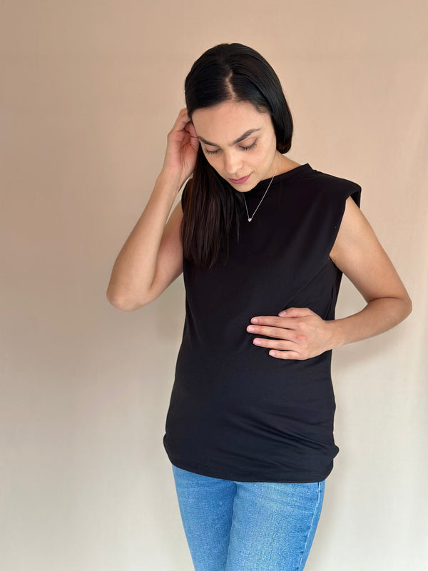 Blusa de embarazo •All black•