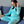 Pijama de maternidad y lactancia •Turquesa• con ALGODÓN
