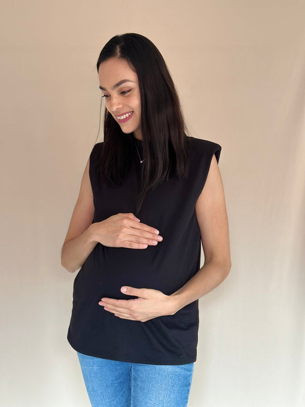 Blusa de embarazo •All black•