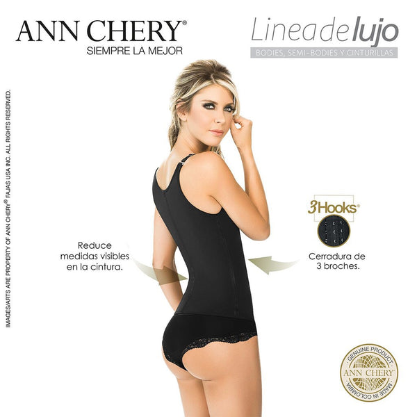 Faja colombiana Ann Chery 4020 Semi Chaleco Látex de Lujo 100% Original