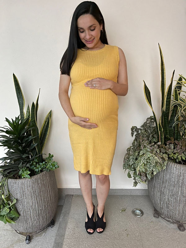 Vestido de maternidad amarillo •Julia•